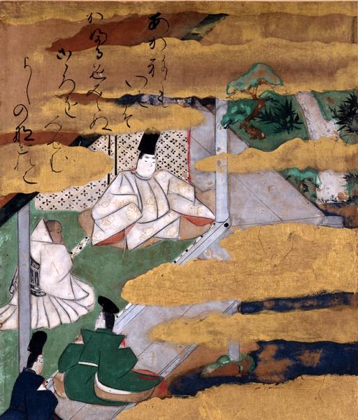 伊勢物語図色紙 第七十八段 山科の宮 （伝・俵屋宗達筆） - MIHO MUSEUM