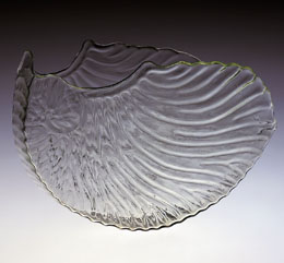 Glass Mould-blown Argonauta-shaped Vase