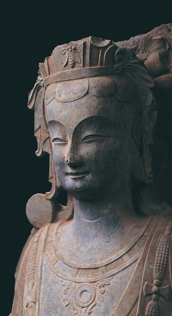 Fig.3 Standing Bodhisattva Eastern Wei dynasty Qingzhou Municipal Museum