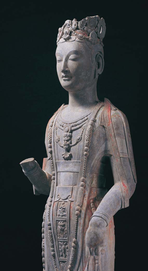 Fig.7  Standing Bodhisattva  Northern Qi dynasty Qingzhou Municipal Museum