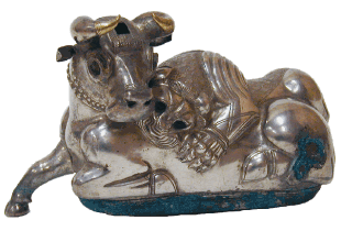 Lion and Bull-shaped Container