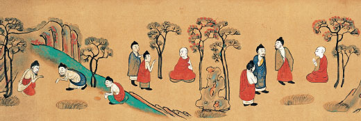 Fragment of Scroll 4 of the Illustrated Ingakyō Sutra