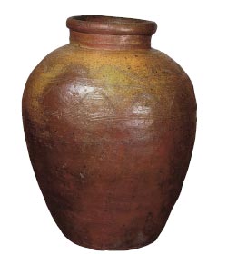 Large Bizen Jar with Comb and Wave Patterns