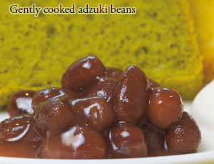 Gently cooked adzuki beans