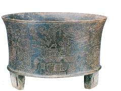 Tripod Vessel with Mythological Scene