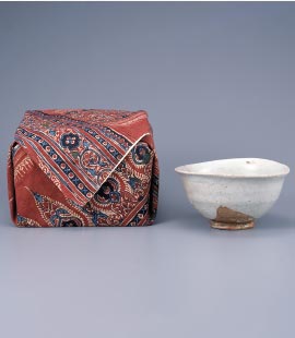 Tea Bowl,“Nagasaki” 
 Sarasa Wrapping Cloth for the Box