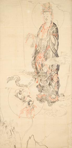 Preliminary Sketch of Kannon
Important Cultural Property