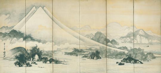 Soga Shohaku, Mt. Fuji and Miho Pine Grove
Edo Period, 18th century