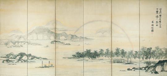 Soga Shohaku, Mt. Fuji and Miho Pine Grove
Edo Period, 18th century