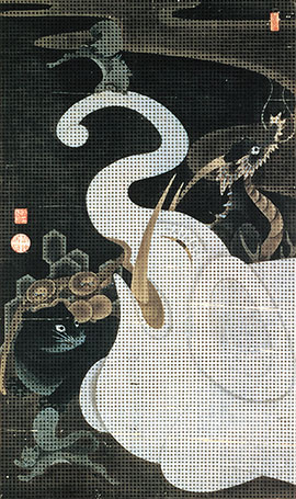 By Itō Jakuchū (1716–1800)
White Elephant with Other Creatures
Exhibited from July 22 to August 9