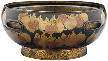 Washbasin with Paulownia Design in Makie
Japan, Edo period, 16th–17th century
image © John Bigelow Taylor