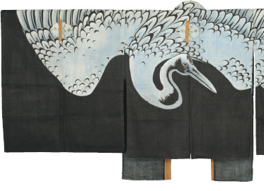 Suō (Kyōgen Jacket) 
with Crane
Edo period, 19th century
image © Steven Tucker