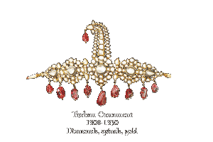 Turban Ornament
1800-1850
Diamonds, spinels, gold