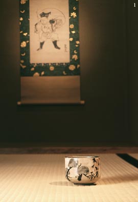 1. Tea Bowl with Pines Daikokuten by Ogata Kōrin (1658–1716)