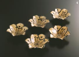 4. Mukozuke Dishes in Shape of Lily