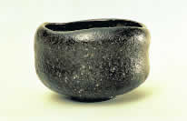 Black Raku Tea Bowl, known as “Otsugozen”