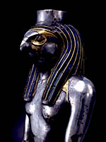 Statue de divinit  tte de faucon